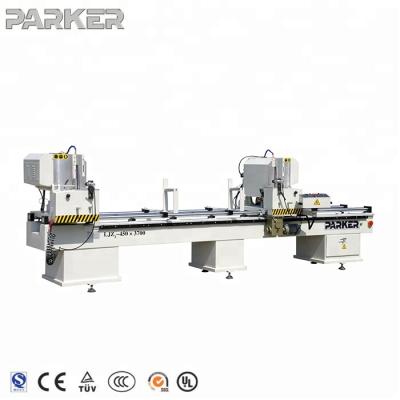 China 3700mm PVC Profiles Double Head Cut Saw Machine LJZ2-450x3700 for sale