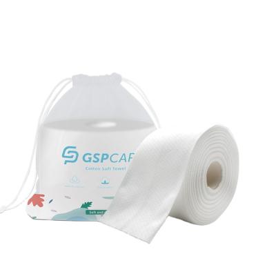 China Disposable Cotton Facial Tissue Soft Cotton Face Towel Salon Disposable Towel for sale