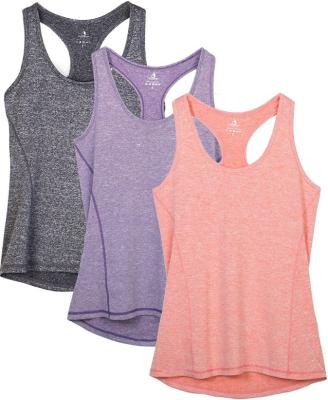 China Good Quality QUICK DRY Seamless Quick Dry Sports Yoga Tops Gym Shirts Women Workout Running Tank Tops for sale