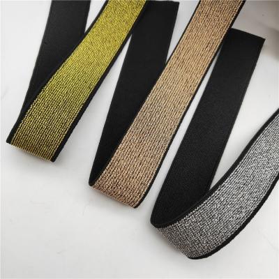 China Factory Wholesale High Strength Stock Polyester Stretch Knitted Elastic Band For Sports Belt / Pants for sale