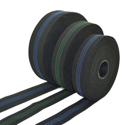 China Elastic Belt Strap 30-120mm High Strength Elastic Sofa Chair Upholstery Back Strap for sale