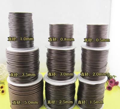 China Factory Stain Custom 0.5mm-5mm Cotton Rope Label Rope Jewelry Viable Waxing Cocking Cord for sale