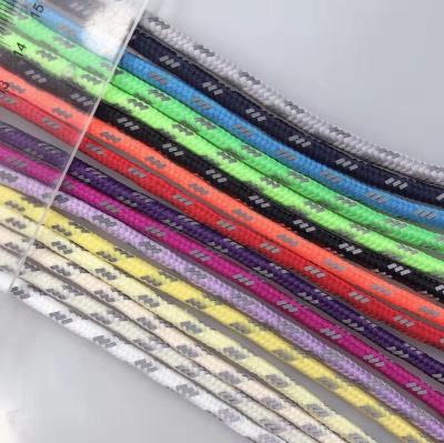 China High Tenacity Customized Polyester or Nylon Jacquard Woven Solid Round Logo Suction Rope For Hoodie Pants Rope Strings Use for sale