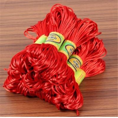 China Eco-friendly Colorful 1.5mm-3mm Polyester Eco-friendly Chinese Knotting Cord For Handmade Craft / Bracelet for sale