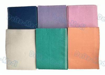 China Multi Color Paper PE Disposable Dental Bibs Pad For Hospital / Dental Clinic for sale