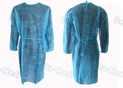 China Medical Hospital Isolation Gowns , Patient Surgical Disposable Waterproof Gowns for sale