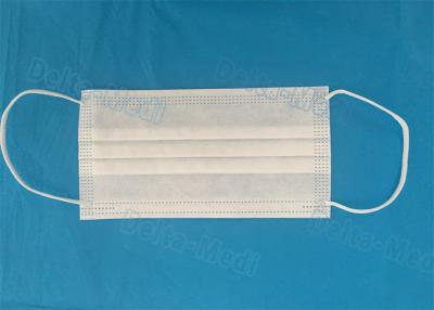 China White Breathable Sterile Disposable Face Mask Fluid Resistant For Safe Protection for sale