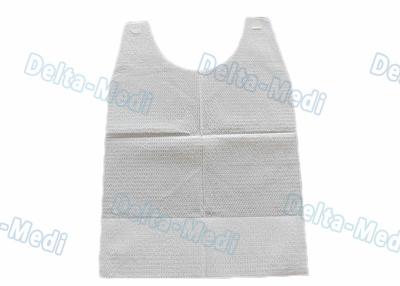 China Customized Disposable Dental Bibs / Apron White Color Easy To Wear for sale