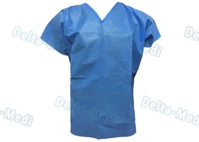 China Short Sleeve Hospital Scrub Suits , V Shape Collar Doctors Scrub Suit for sale