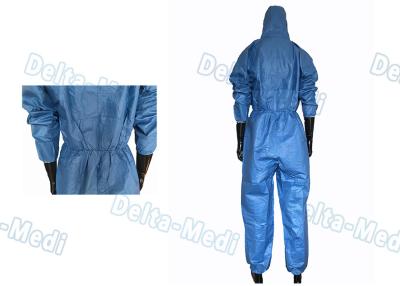 China S M L XL XXL Disposable Protective Coveralls Ultrasonic Seam Sewing for sale