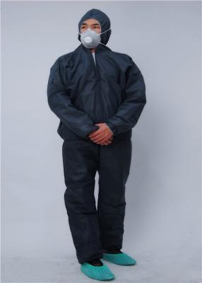 China Disposable 75g/㎡ PP Biosecurity Coverall for Hospital Doctor for sale