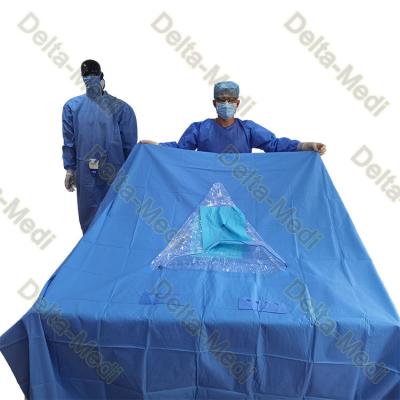 China Reinforcement PP/SMS/SMMS/SMMMS Disposable Surgical Arthroscopy Drape for knee, shoulder, extremity, hip, hand, Leg for sale