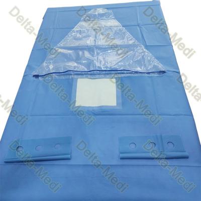 Κίνα 40g - 50g Craniotomy Drape με τη δημιουργία ανοιγμάτων στο κτιριακό έδαφος σακουλών χαράσσουν την ταινία προς πώληση