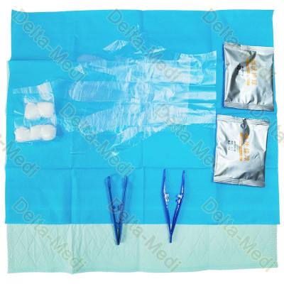 Cina L'utilità perineale sterile eliminabile dei guanti di Kit With Underpad Cotton Ball di cura copre in vendita