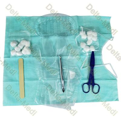 Cina Abbassalingua orale della palla di cotone dei guanti della busbana francese di Kit Disposable Surgical Kits With di cura in vendita