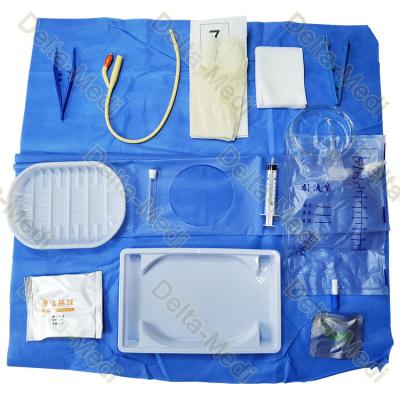 Cina Corredi uretrali eliminabili medici sterili Catheterication Kit With Latex Foley del catetere in vendita