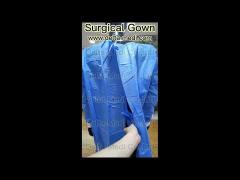 Breathable disposable surgical gown Anti Bacteria Ultrasonic Seam