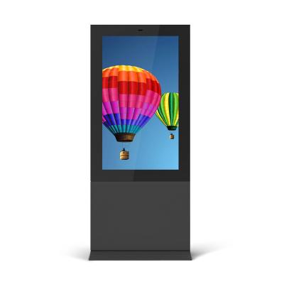 China Outdoor 55 65 inch Outdoor Digital Signage Waterproof Smart LCD Screen Android Remote Control Outdoor Vertical Totem Advertising Player for sale