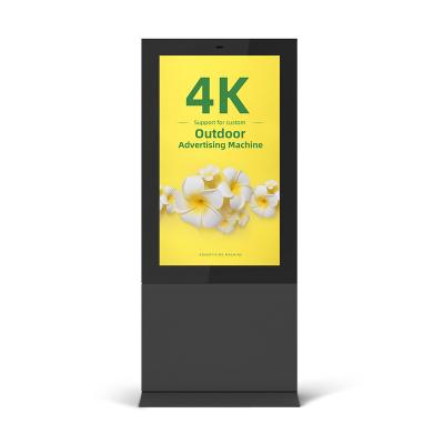 China Outdoor 43 inch Standing ultra slim vertical indoor advertising kiosk non-touch HD video lcd screen totem digital signage and display for sale