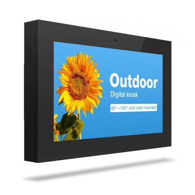 China Outdoor 32 43 49 55 65 Inch Gas Station Lcd Outdoor Monitor Display Wall Mount Sign Ip65 Advertising Display Digital Signage for sale