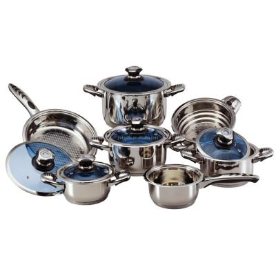 China Newly designed sustainable cooking pot cookware set stainless steel handle stainless steel pot for sale