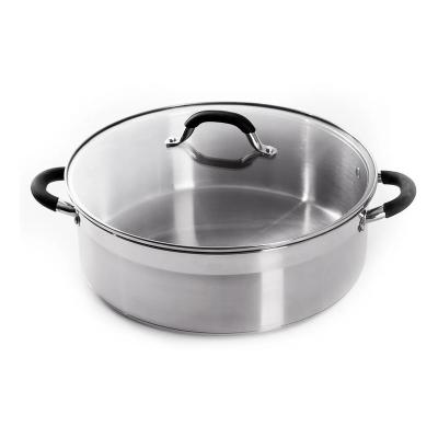 China Newly designed sustainable cooking pot cookware set stainless steel handle stainless steel pot for sale