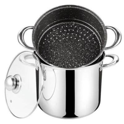 China Newly designed sustainable cooking pot cookware set stainless steel handle stainless steel pot for sale