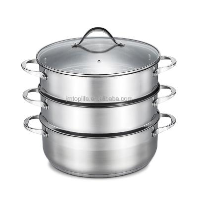 China Newly designed sustainable cooking pot cookware set stainless steel handle stainless steel pot for sale