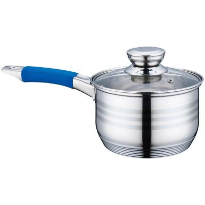 China Newly designed sustainable cooking pot cookware set stainless steel handle stainless steel pot for sale