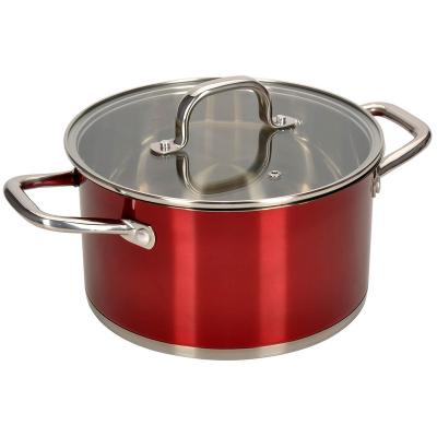 China Newly designed sustainable cooking pot cookware set stainless steel handle stainless steel pot for sale