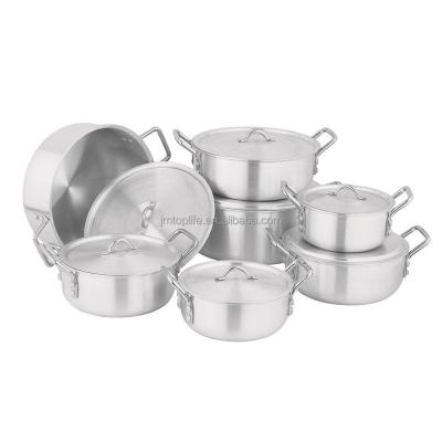 China Sustainable Best Selling Kitchen Cooking Set With Steamer And Frying Aluminum Basket Cookware for sale