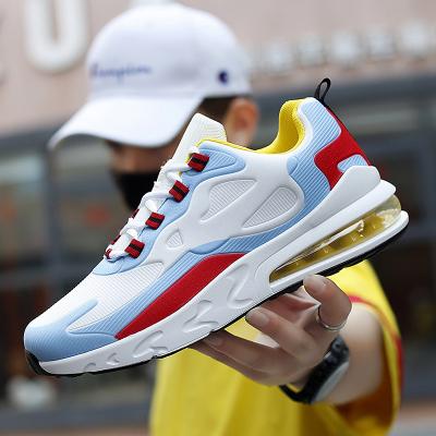 China 2021 Fashion Trend Brand Air Cushion Men's Running Shoes Ladies Men Black And White Custom Made Sneaker Wholesale for sale