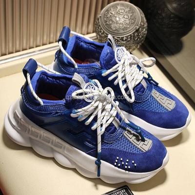 China Designer Dad Shoes Chain Running Shoes Rubber Men's Trainers Sneakers Fashion Luxury Athletic Women Sports Casual Shoes for sale