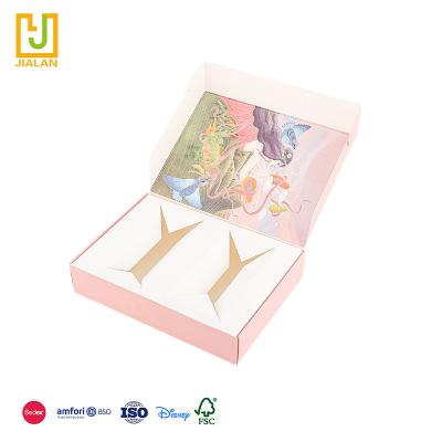 China Factory sale handmade custom color double-sided printing custom ad packaging paper box with inner layer for food for sale