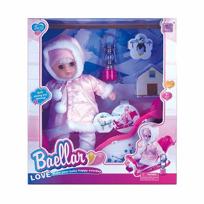 China Cartoon Toy Popular Beauty Girl Reborn Baby - Doll With Sleigh Car Toys Accessories For Children From China Manufacturer for sale