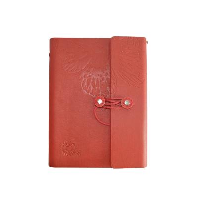 China 2021 Retro Personal Design String Personal Design Hardcover Travel Notebook Support Softcover Embossed Planner New for sale