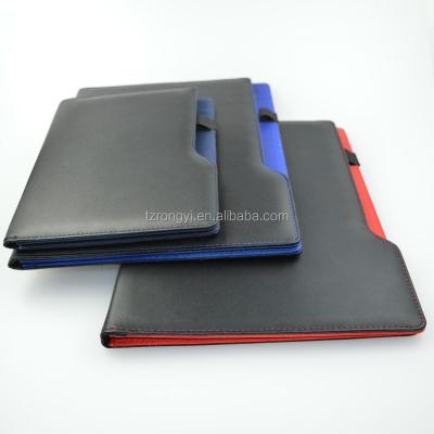 China Promotion / Leather Gift Folder For Executive With Note Inside And Credit Card Slots for sale