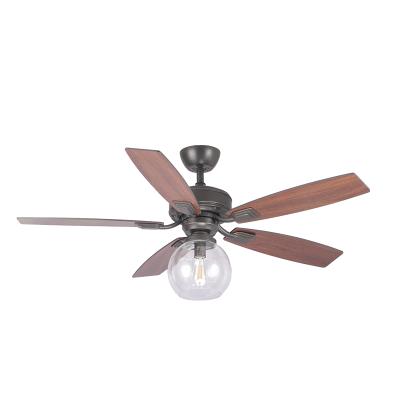 China Retro Retro Stylish Design Plastic Blade Ceiling Fan With Air Cooling White Light Fan for sale