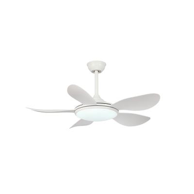 China Modern Energy Saving Plastic 40W 48 5 Blade Led White Room Remote Control Ceiling Fan With Light for sale