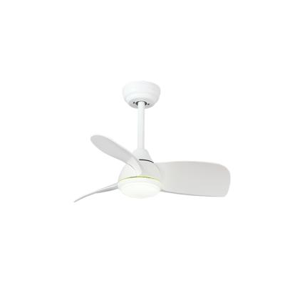 China Simple/Modern 36 Inch White ABS Blade Indoor Bedroom Ceiling Fans Remote Control With Led Light for sale