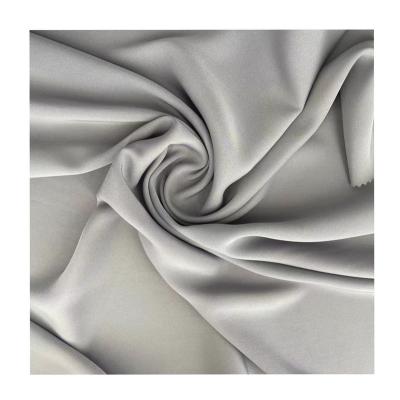 China New design 190gsm anti-static 100% polyester fabric blend yarn twill-satin fabric for dress for sale