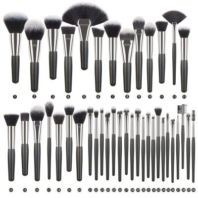 China Luxury High Quality Vegan 40pcs Long Lasting Custom Brand Logo Makeup Brush Professional Private Makeup Brush Set for sale