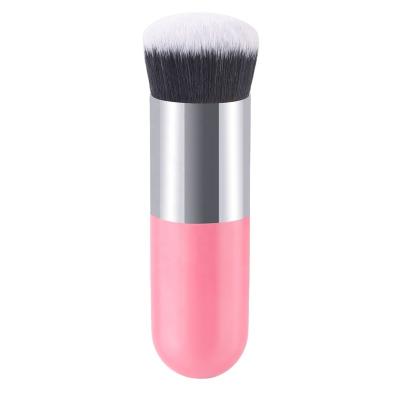 China Angular Blush Angular Blush Angular Blush Kabuki Handle Makeup Brush Face Cosmetic Brush 10 Colors Basic High Quality Single Plastic Professional Brush for sale