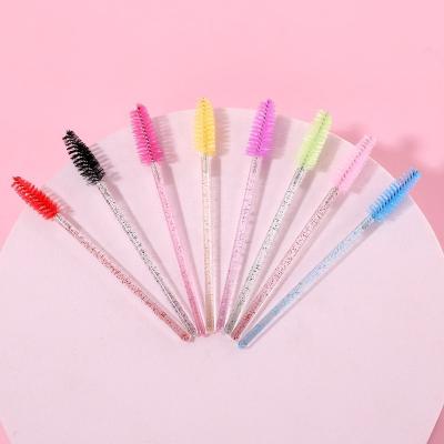 China Professional Eyelash Extension Tools Professional Eyelash Extension Tools Sell Cheap 50 Pcs/Wholesale Disposable Magic Wand Eyelash Brush Detergent Sweep Mascara Lash Cleaning Brush Salon Lash Bag for sale