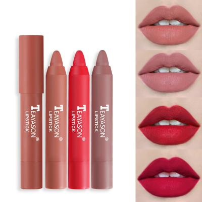 China Wholesale Matte New Waterproof Long Lasting 2022 Non-Stick Velvet Cup Velvet Sunscreen Lipstick Makeup Lipstick Tools for sale