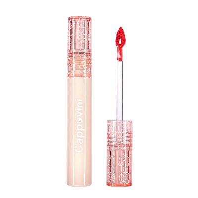 China 2022 Hot Sale 6Colors Lipstick Sunscreen Milk Tea Color Lip Gloss Tint Makeup Sunscreen Bubble Lip Gloss Water Mirror Light Glass Lip Gloss Women's Lip Gloss for sale