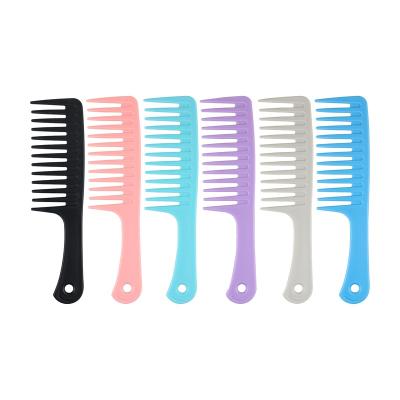 China For Wholesale Custom Barber Hot Comb Plastic Wide Tooth Comb Logo Anti Static Hair Straightener Tooth Hair Combs Home Use For Women for sale