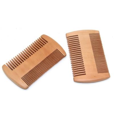 China For Home Use Custom Personal Label Small Wooden Mustaches Comb Men's Tooth Beard Wide Fine Pocket Comb for sale