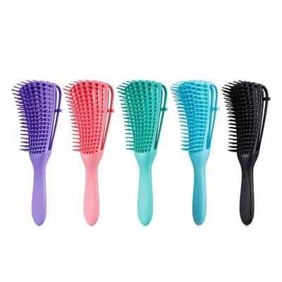 China Wholesale Waterproof Octopus Hair Scalp Massage Hair Brush Comb Logo Detangle Vented Detangling Brush Custom Made For Curly Hair for sale