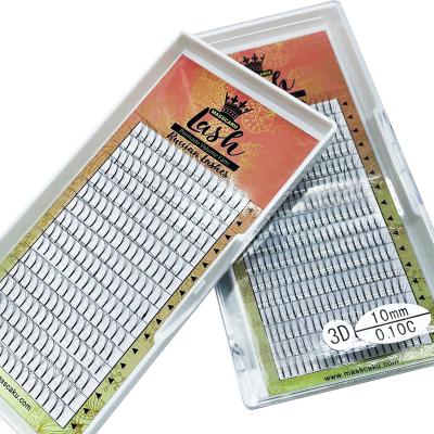 China Natural Long Pre Made Various Sizes Handmade Fanned Silk Volume Lashes Eyelash Extension for sale